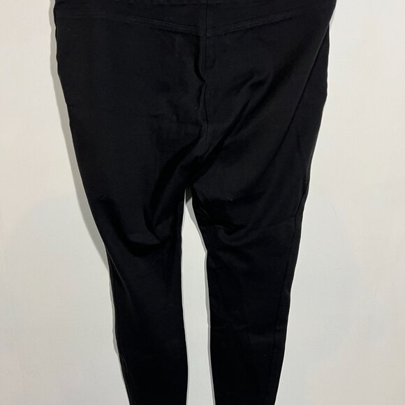 LOFT Black Seamed Leggings - Ponte large - Picture 2 of 3